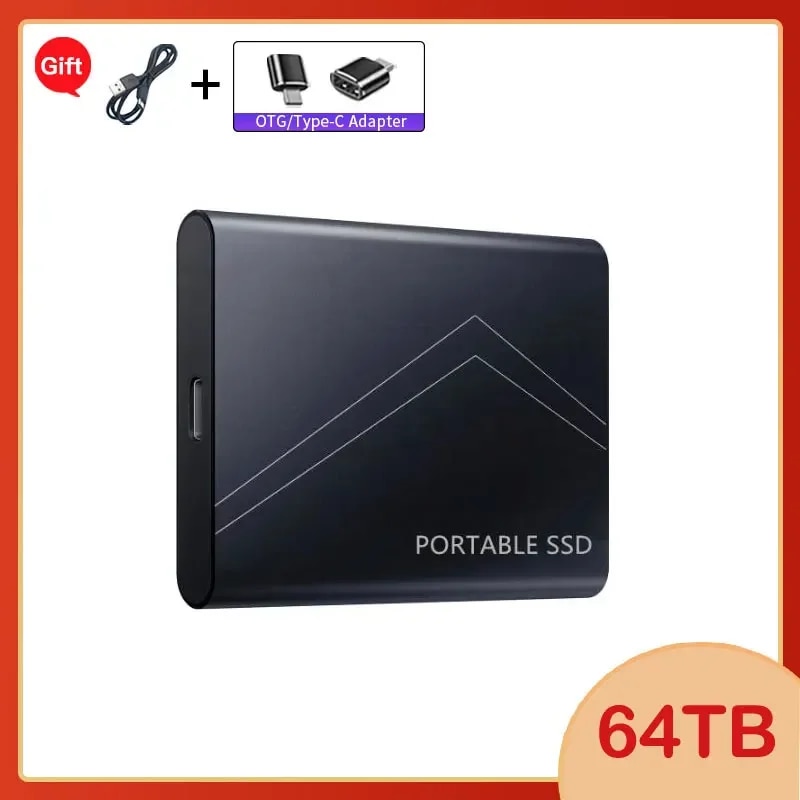 2024 New Portable SSD 1TB External Solid State Drive 4TB High capacity Hard Disk M.2 Portable storage USB 3.1 Hard Drives. 