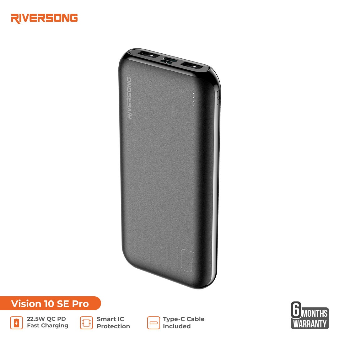 Riversong Vision 10 SE Pro Power Bank 10000mAH 22.5W Type C PD Fast Charging