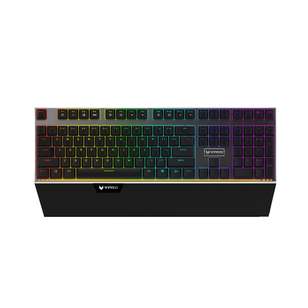Rapoo VPRO V720 RGB Backlit Black Switch Mechanical Gaming Keyboard Conflict free design Adjustable RGB backlight