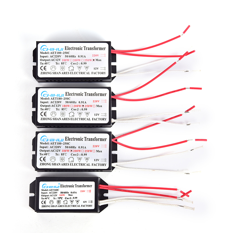 Electronic Transformer 160W/180W/200W/250W AC 220V to 12V Halogen Lamp. 