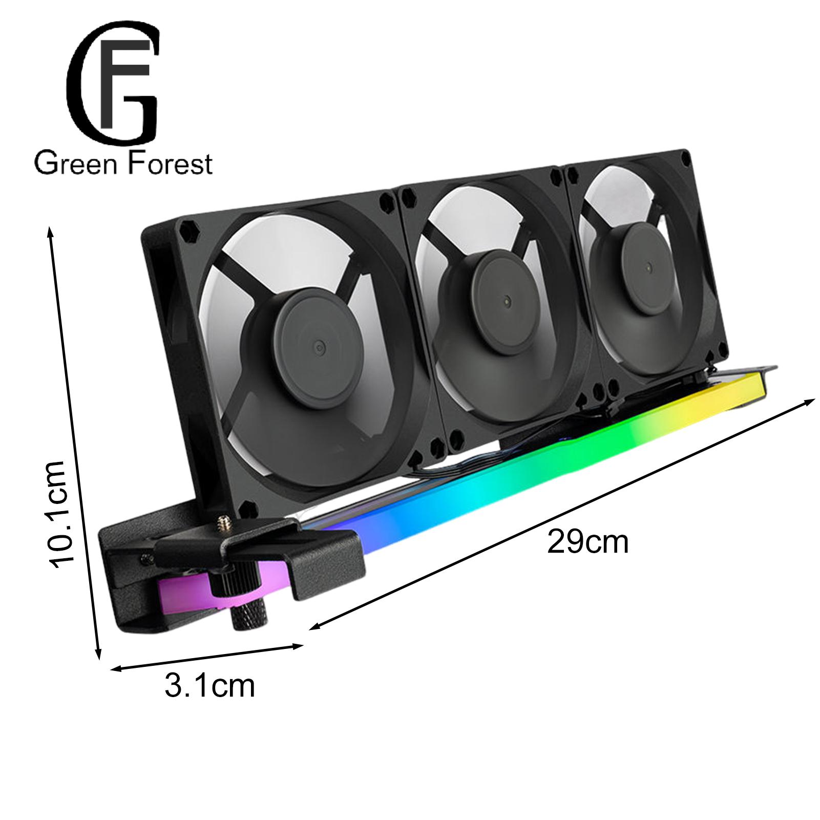 Graphics Card Fan Bracket Argb Gpu Cooler Bracket with 3 Fans for Universal Video Card Support Buyers' Top Choice Pci-e Graphics Card Bracket. 