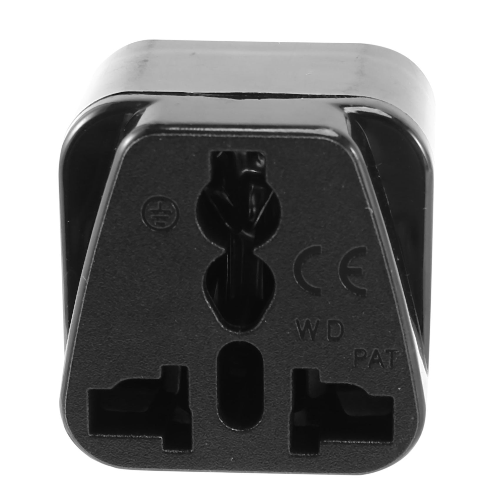 IEC 320 C14 to universal Female Power Adapter AC Power Plug Connector, Black. 