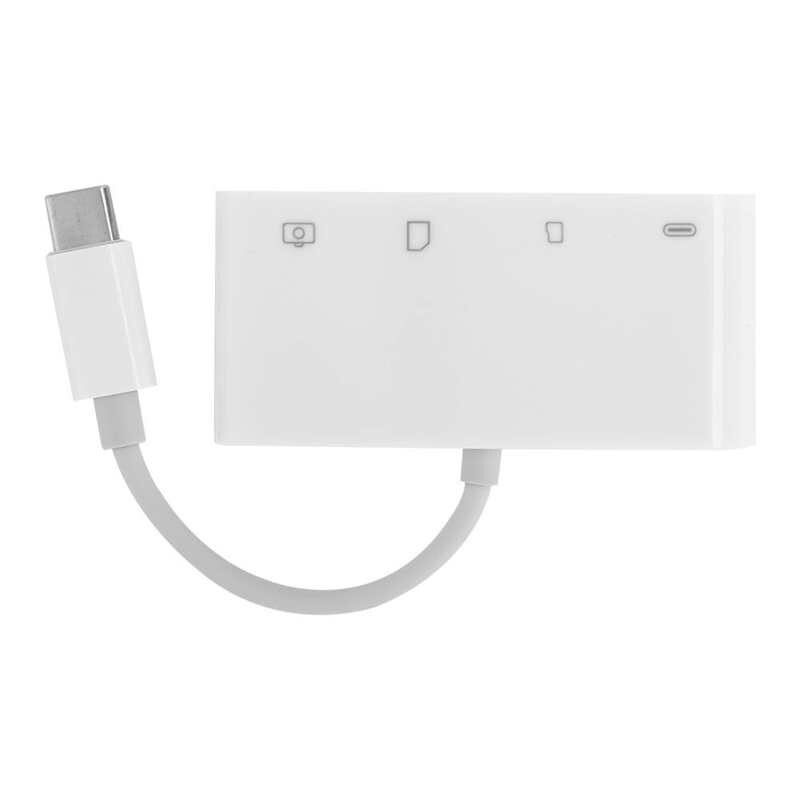 【VisioN Shop】Type-C 4 In 1 USB Trans-Flash Memory Reader OTG Adapter. 
