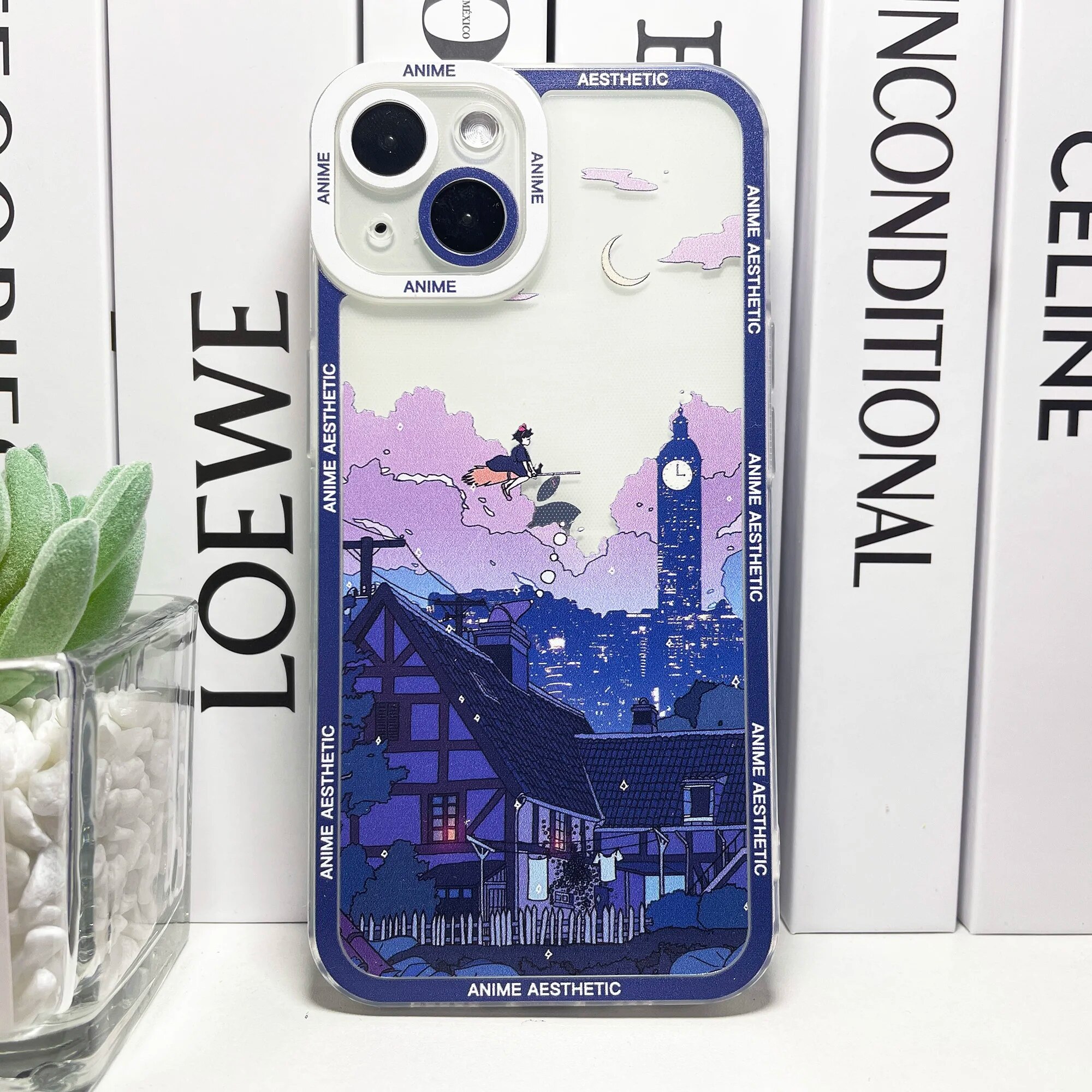 HD Printing Cute Japanese Anime Aesthetic Phone Case For iPhone 15 14 13 12 11 Pro Max Mini XS X XR SE 7 8 Plus Clear Soft Cover. 