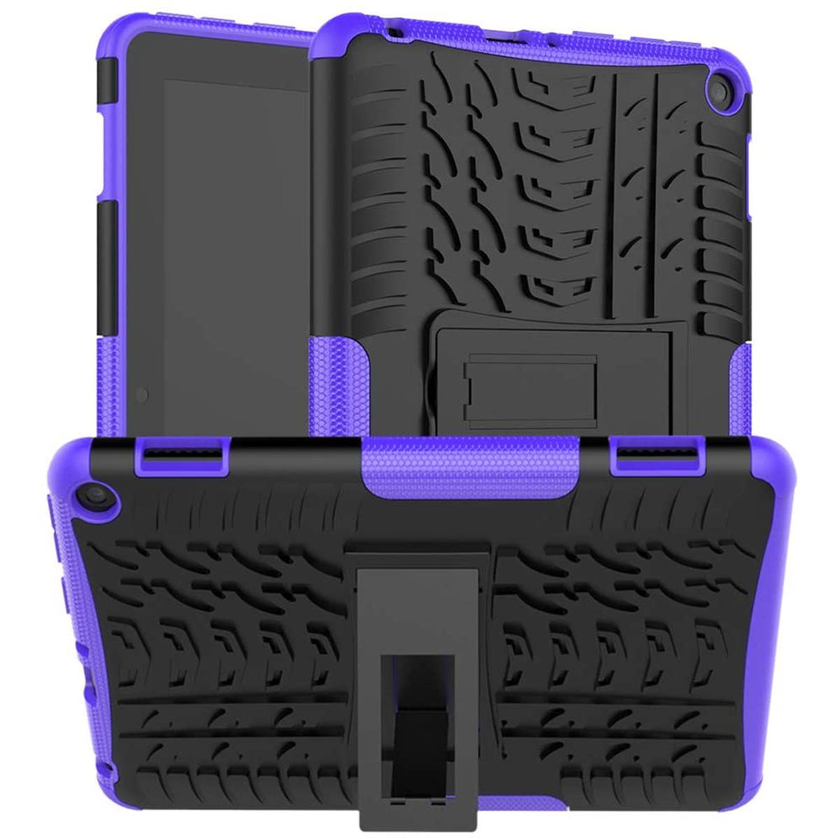 for Kindle Fire HD 8 Case, for Kindle Fire HD 8 Plus Case, Shockproof Dual Layer Rugged Rubber Hybrid Hard/Soft Impact Armor Defender Protective Case with Kickstand for Kindle Fire HD 8 Tablet (10th Generation, 2020)
