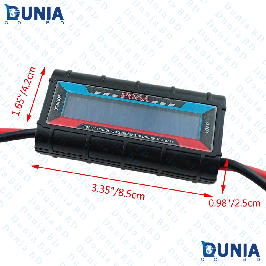 150A Watt Meter Power Analyzer High Precision RC with Digital LCD Screen for Voltage Current Power Charge and Energy Measurement. 