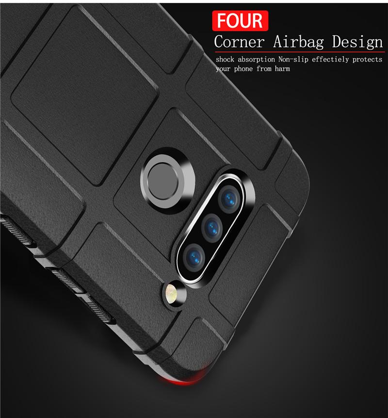 Rugged Shield Silicone Case For LG V40 / LG V40 ThinQ Cases Military Heavy Duty Protect Phone Cover. 