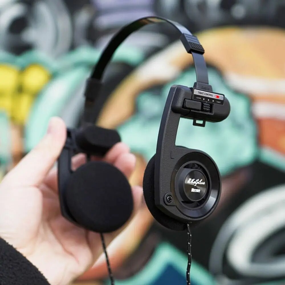 Retro Wireless Headphones Bluetooth 5.2 Classic Open Hifi On-ear Headset With Noise Reduction Mic For KOSS Porta Pro. 
