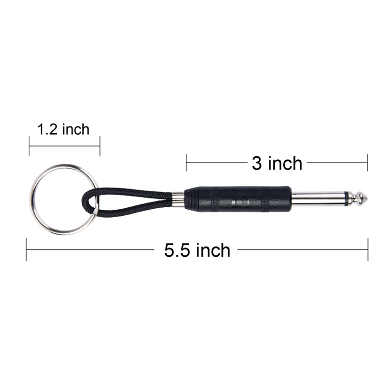 4Pcs Guitar Plug Keychain for Marshall Amp Key Holder,for Fender Jack Holder,for Marshall Jack Key Holder,Black. 
