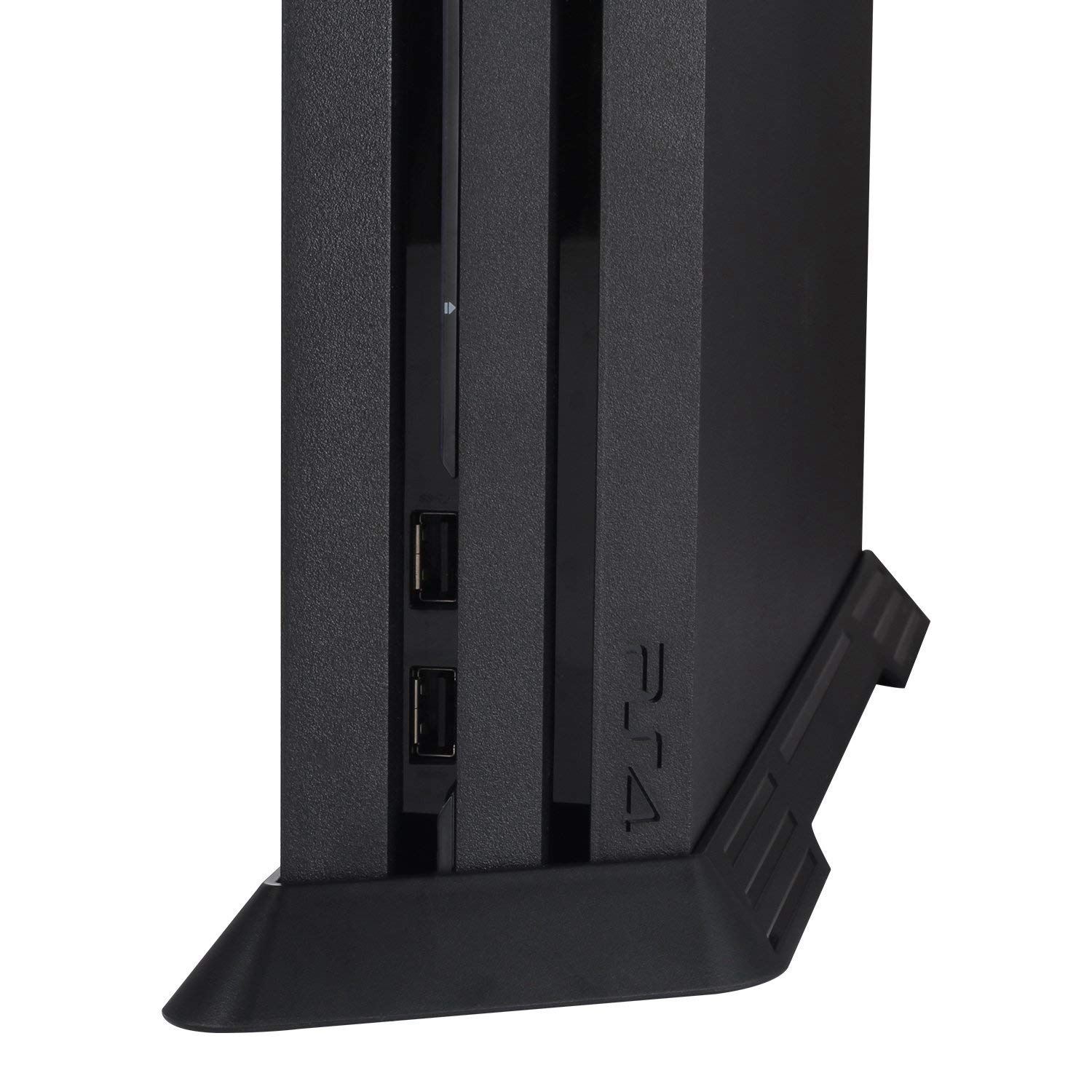 For PS4 Pro Vertical Stand for Playstation 4 Pro with Built-in Cooling Vents and Non-slip Feet. 