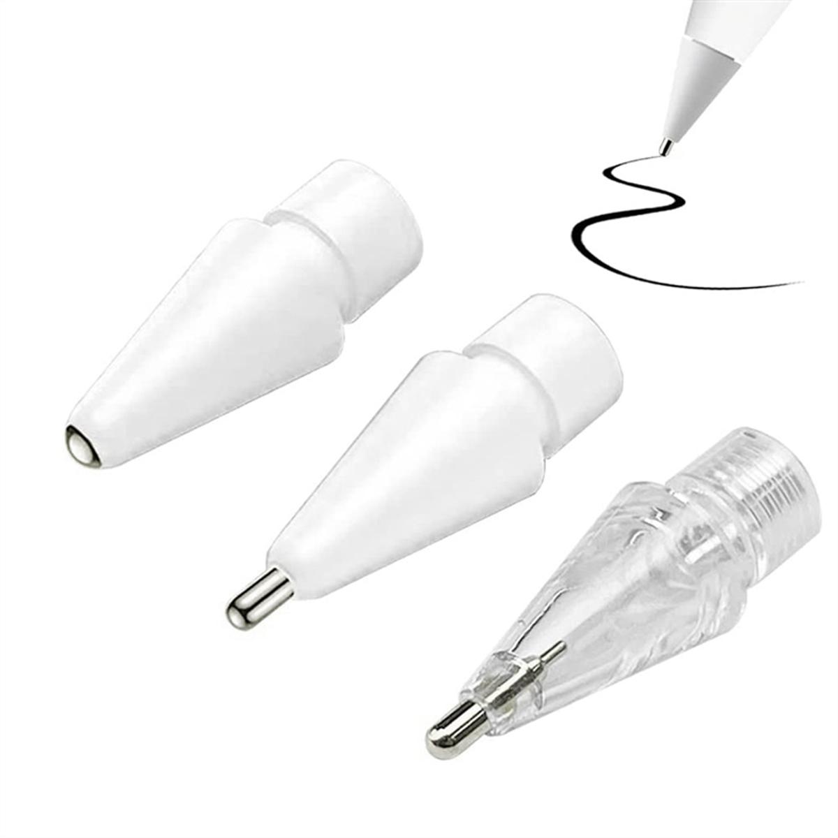 3 Pack Drawing Pencil Tips for Apple Pencil ,3 Styles No Wear Out Fine Point Precise Control Compatible with Apple Pencil Tip