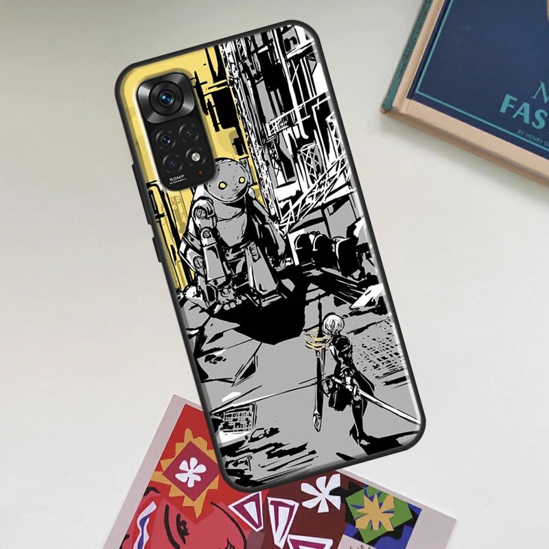 NieR Automata 2B Case For Xiaomi Redmi Note 12 Pro Plus 8 9 10 11 Pro 8T 9S 10S 11S 12S 9C 10A 10C 12C Cover. 
