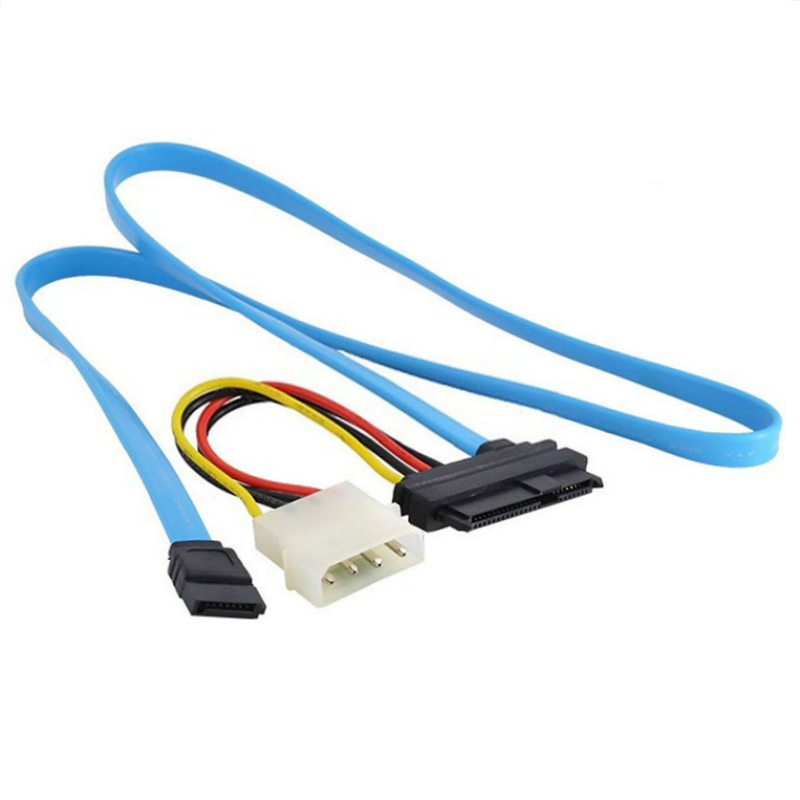 SAS 29-pin 70CM serial adapter cable SCSI SFF-8482 to SATA power cable adapter cable HDD hard drive SAS to SATA adapter. 