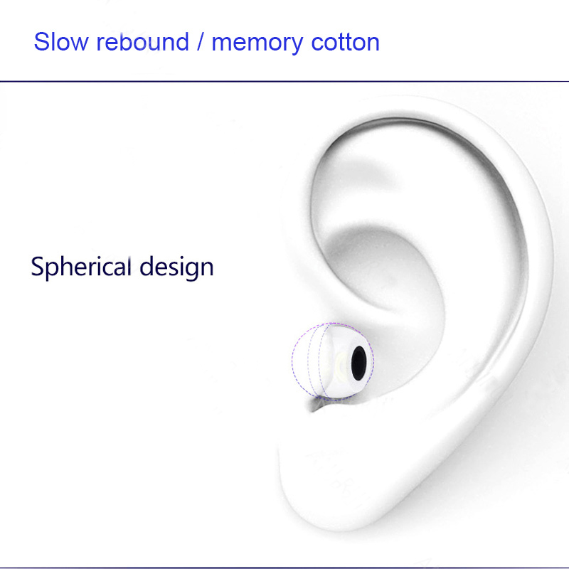 2pair Anjirui Memory Foam Eartips Ts-400 4.9mm Lms Caliber Ear Pads/cap For In-Ear Earphone 4.9mm-6.0mm Tips Sponge Ear Cotton. 