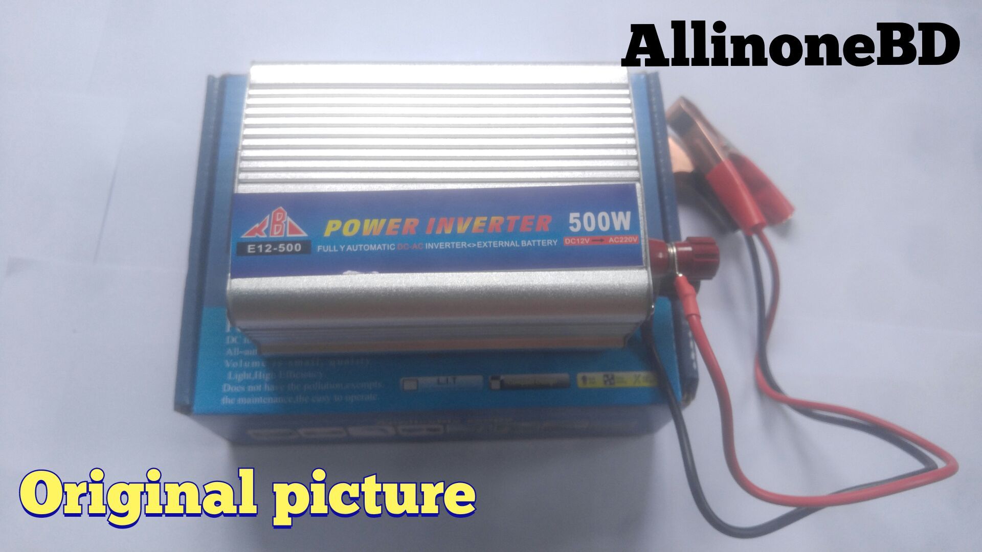 500W Power Inverter - Dc 12V To Ac 220V - Perfect For Car And Solar Power Applications - Modified Sine Wave Voltage Converter. 