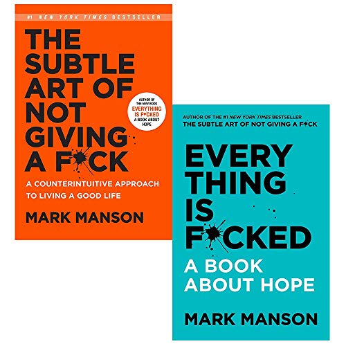Mark Manson 2 Book Set (The Subtle Art of Not Giving a F & Everything Is F*) Paperback - Bangladeshi Print. 