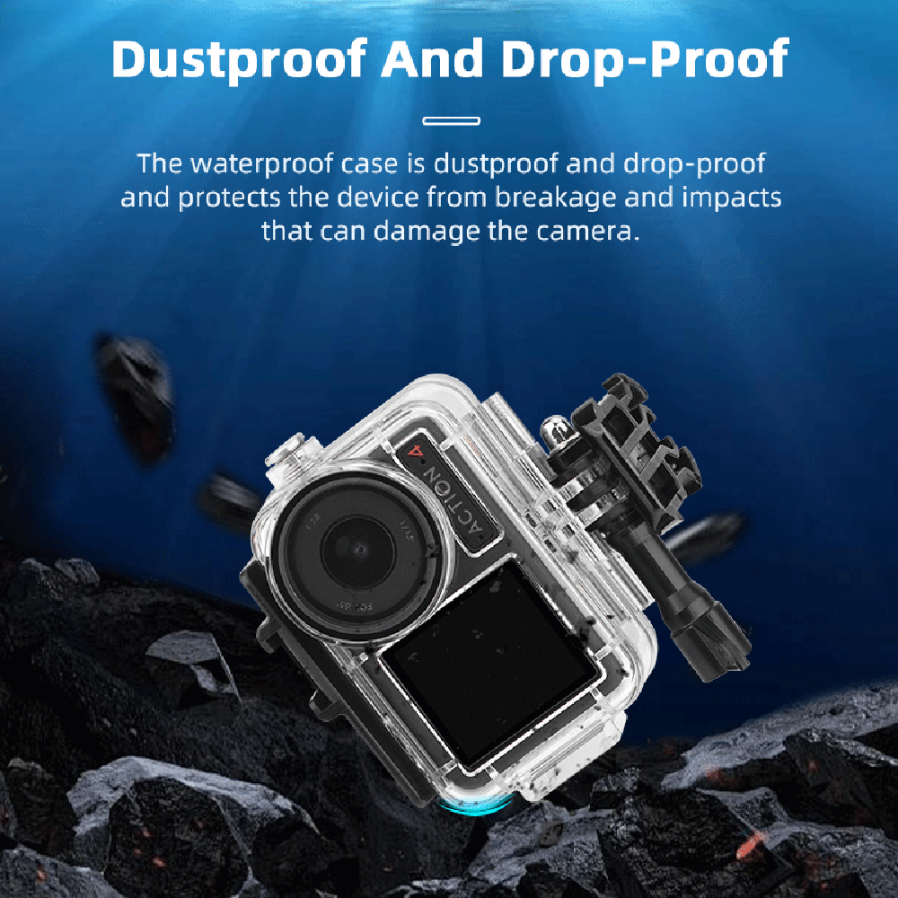 thumbnail image 2 of Dji Action 5 Pro FitStill 196FT Waterproof Case For DJI Osmo Action 5 Pro/ Action 4/Action 3 - Magnetic Quick Release 196FT Underwater Housing 2 of 10