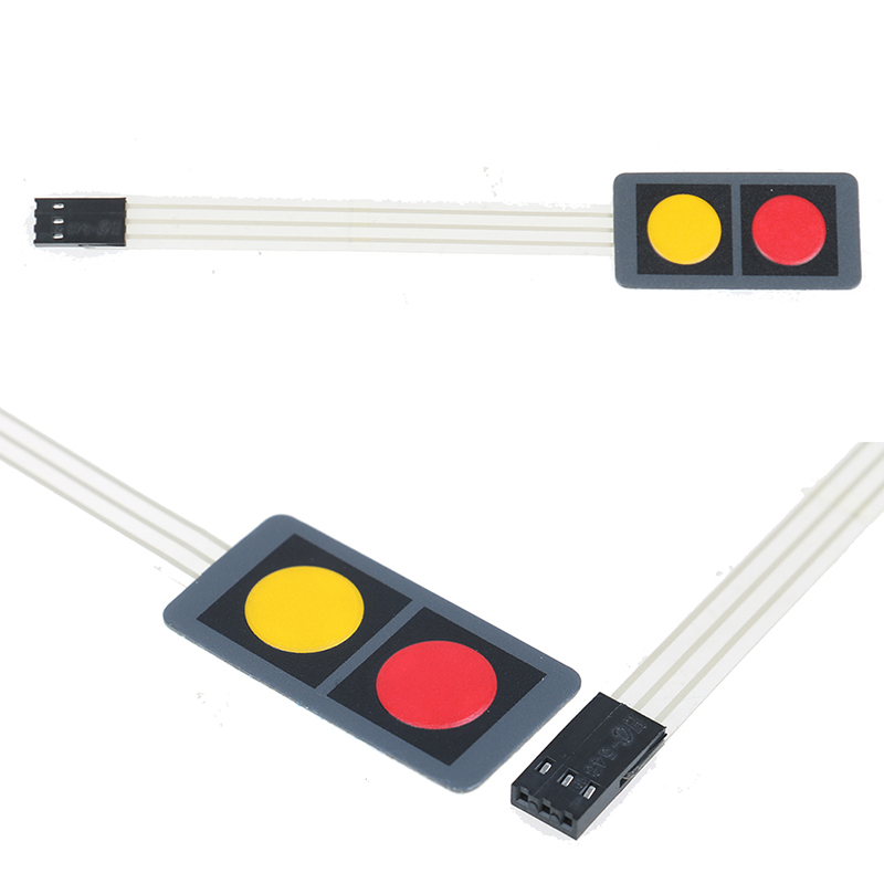 2 Keys button membrane switch matrix array 1x2 keyboard keypad control panel pad Tetuo