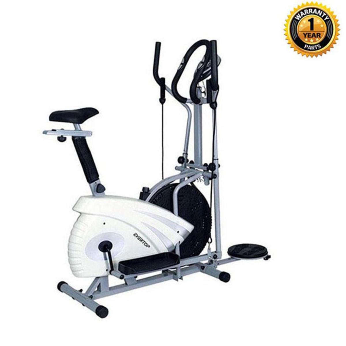Multifunction Exercise Bike – 25kg - Black and White