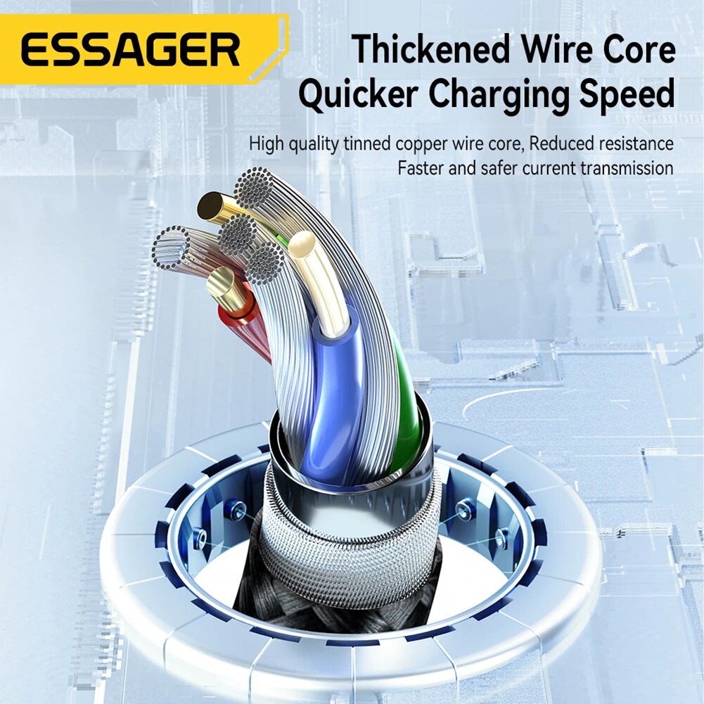 Mobile Phone Data Cord Portable Data Cable Charger Cord 3 in 1 Indicator Lamp Stable Transmission for Apple Huawei Mobile Phones. 