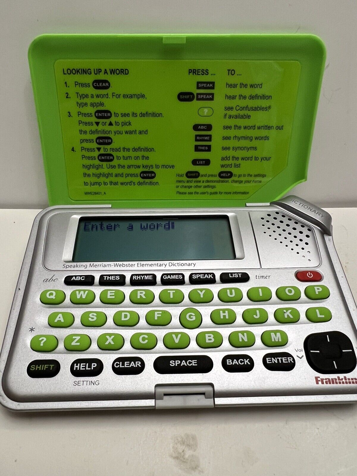 Franklin KID 1250 Electronic Elementary speaking with spell correction Dictionary
