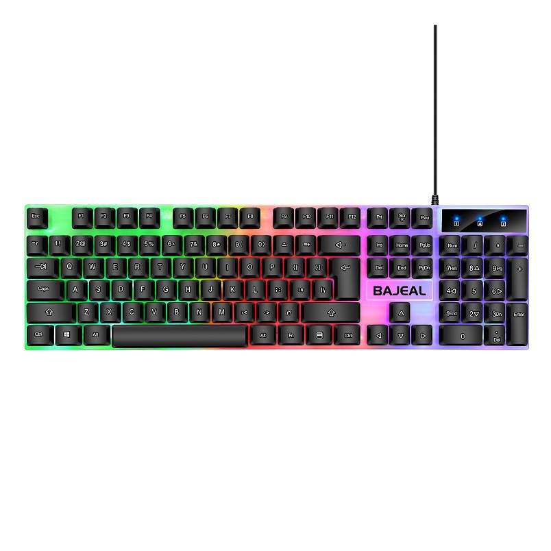 BAJEAL T350 Wired Keyboard & Mouse Combo Gaming, Office, Home Gaming, Luminous Keyboard and Mouse, Cross-border Exclusive. 