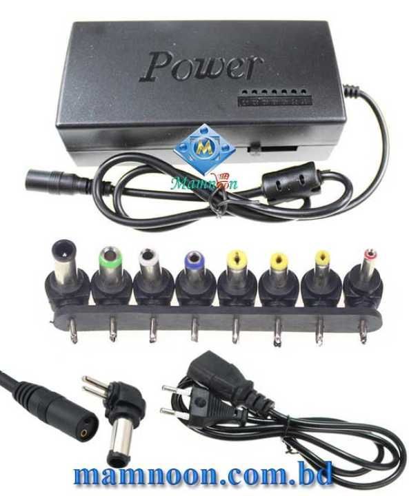Universal Laptop AC/DC Charger Adapter - Black 96W Universal AC/DC Car and Airplane power charger Adapter 8 tips for laptop EU. 