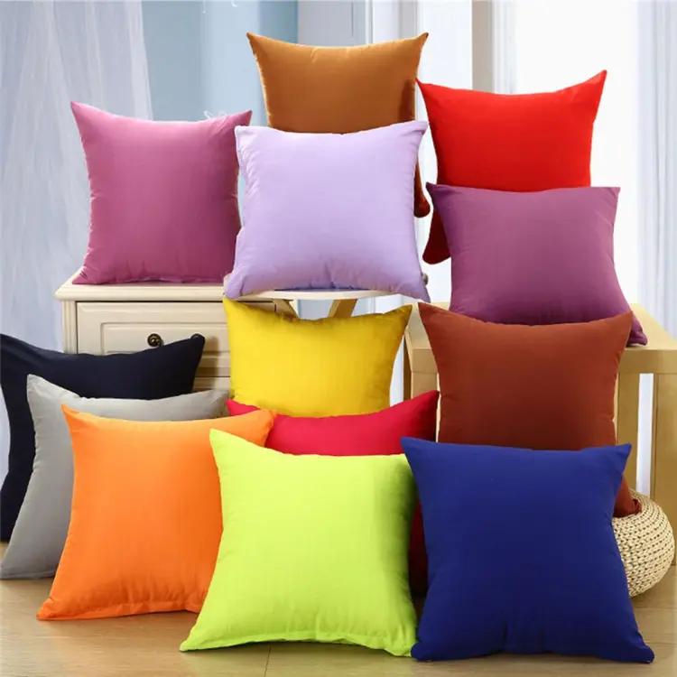 Solid color best sale pillow cases