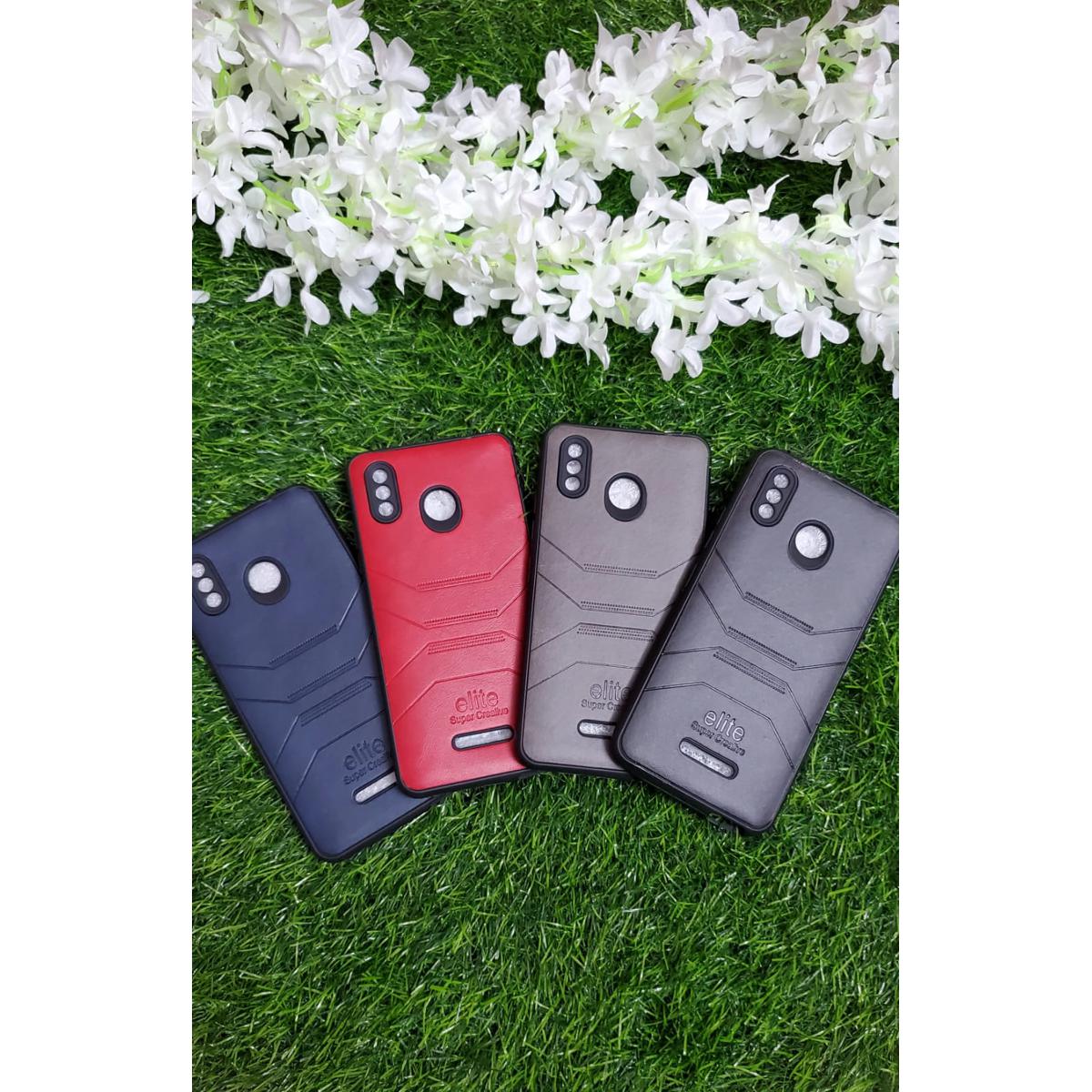 For Walton Primo F10 Leather Textured Back Cover - Phone Back Cover - মোবাইল ফোন - Phone - Camera (Back Case Cover For Smartphone)