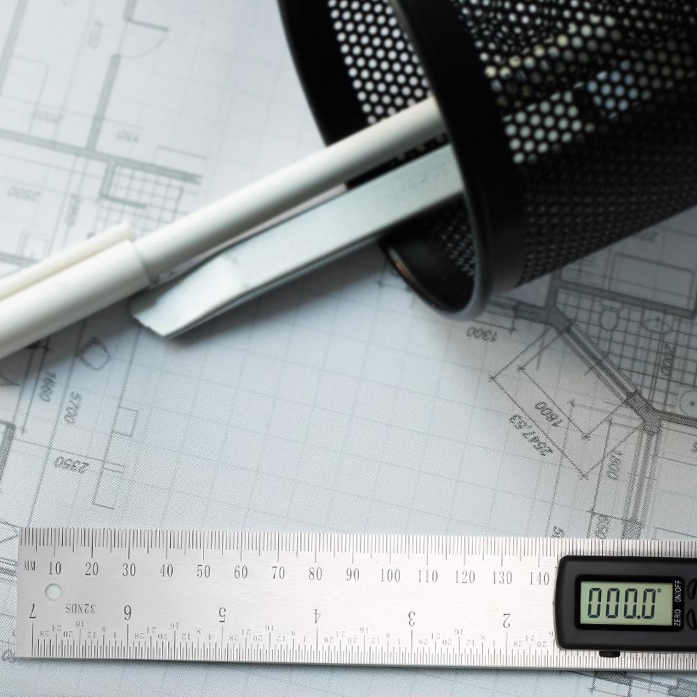 KOGEEK 2-in-1 Digital Angle Rule Goniometer Angle Gauge Stainless Steel Angle Finder Clinometer Digital Display Angle Ruler in 200mm Length. 