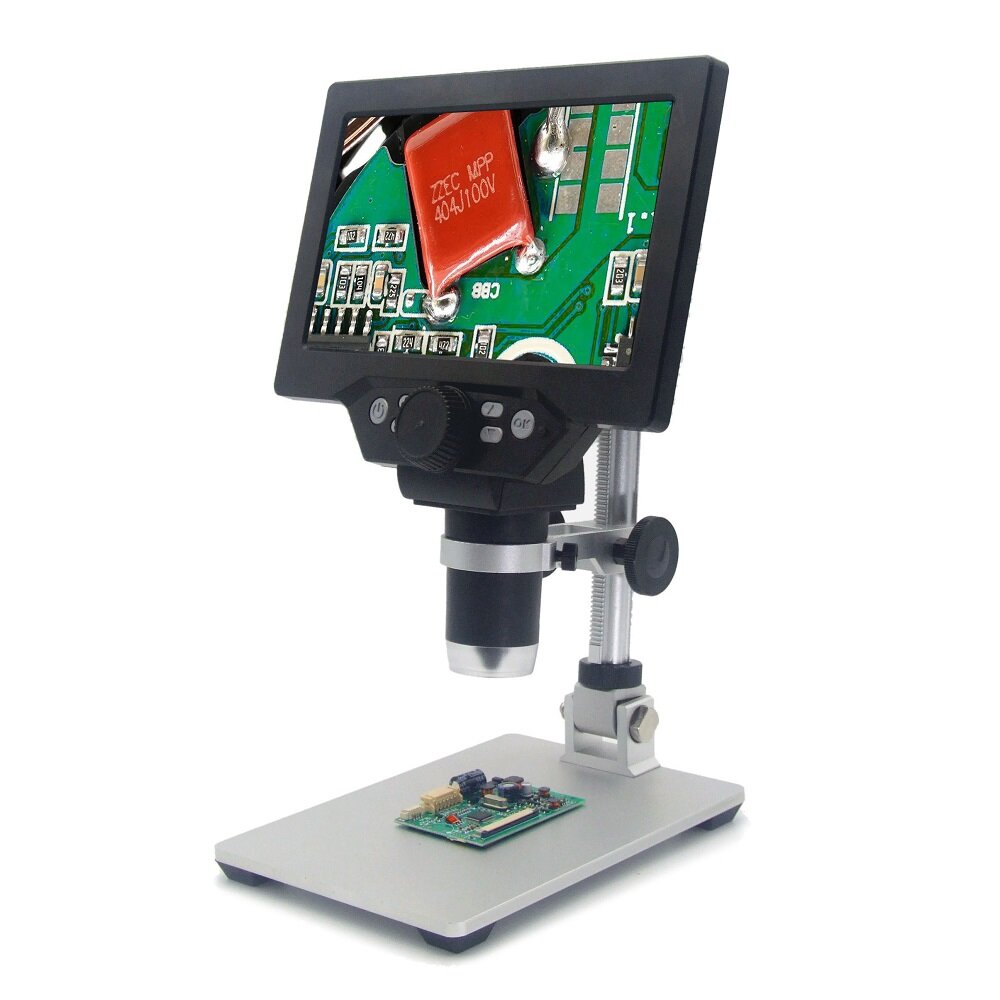 G1200 microscope 12MP 7-inch color screen 1-1200X. 