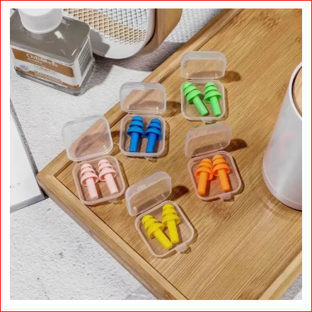 Soft Silicone Ear Plugs Sound Insulation Ear Protection Earplugs Anti Noise Snoring Sleeping Plugs For Travel Noise Reduction 1pcs. 