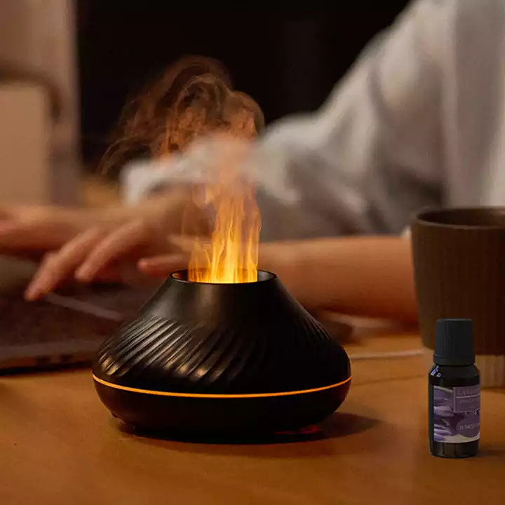 Flame Light Oil Diffuser Air Aroma Humidifier For Home, Large And Small
