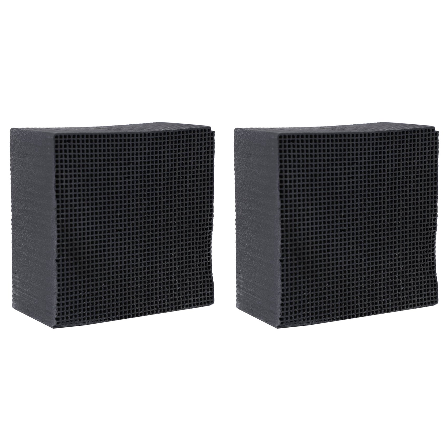 2X Activated Carbon Filter Eco-Aquarium Water Purifier Cube Honeycomb Ultra Strong Filtration & Absorption Filter A. 