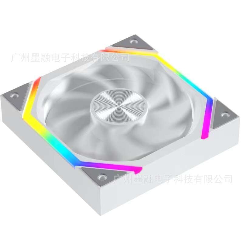 Jungle Leopard Star River Cooling CD Pattern ARGB Flowing Light 12cm Temperature Controlled Silent Computer Case Fan. 
