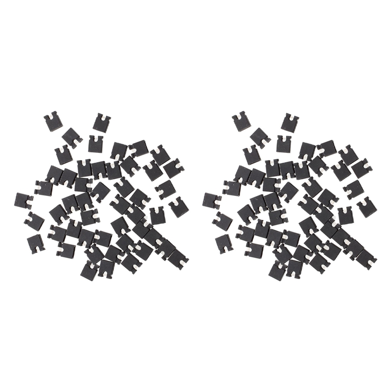 100 Pcs 2.54mm Jumper Cap Mini Jumper Short Circuit Cap Connectors