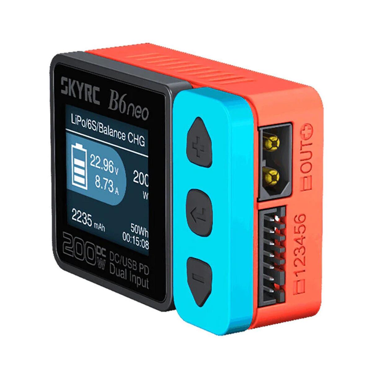 GC SkyRC B6neo Smart Charger DC 200W PD 80W 10A DC/PD Dual Input Battery Balance Charger Spare Parts SK-100198
