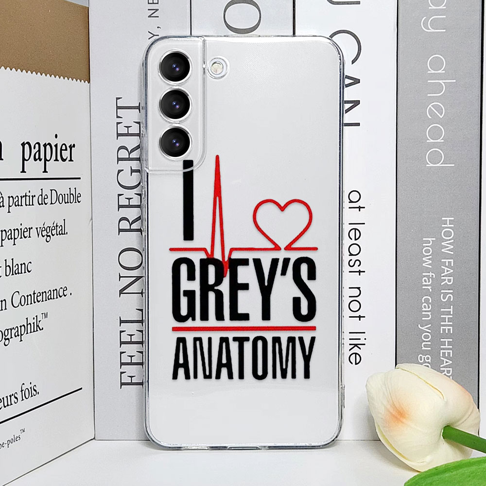 Cartoon Greys Anatomy You Are My Person Clear Phone Case for Samsung Galaxy S24 S23 Ultra S22 Plus S21 FE S20 Soft Covers Fundas. 