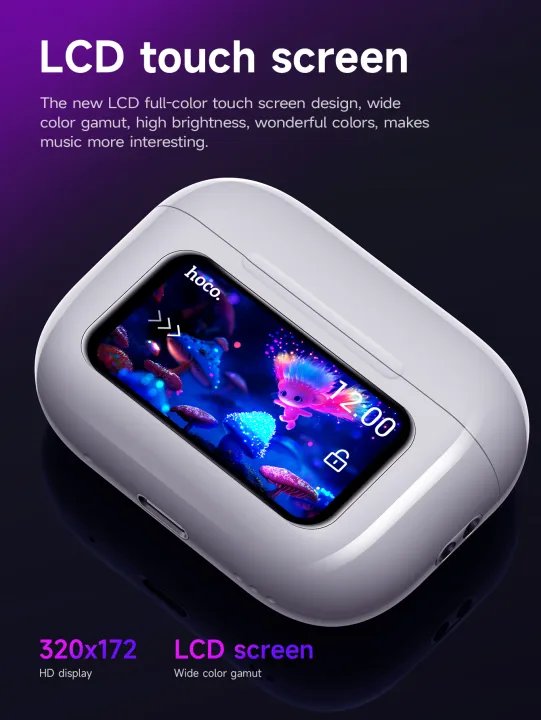 Hoco EW72 TWS Earbuds HD Display ANC. 