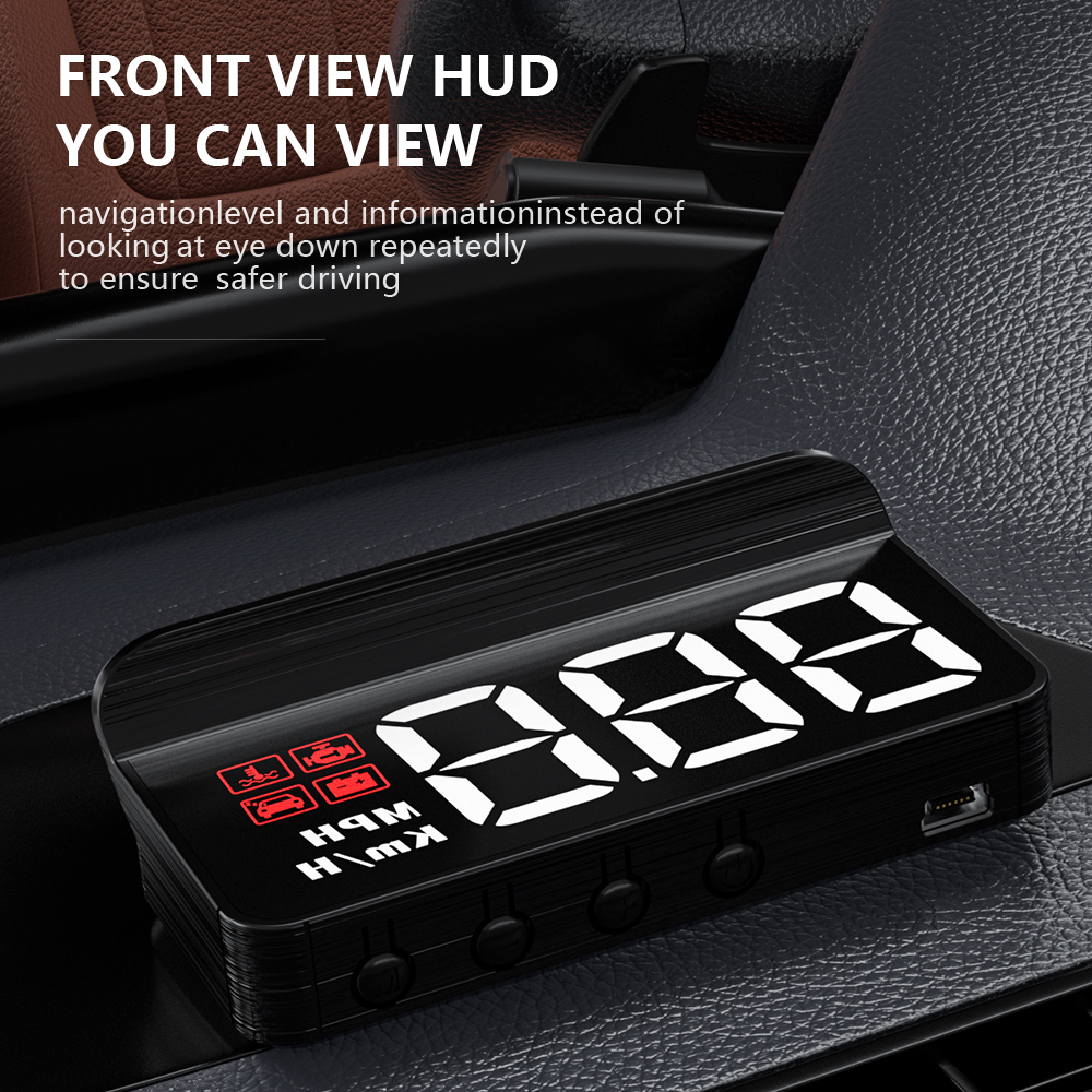 WiiYii M3 HUD Head-Up Display obd2 trip computer Speed Projector OBD2 auto On-Board Computer Fuel Mileage Alarm Car Accessories. 