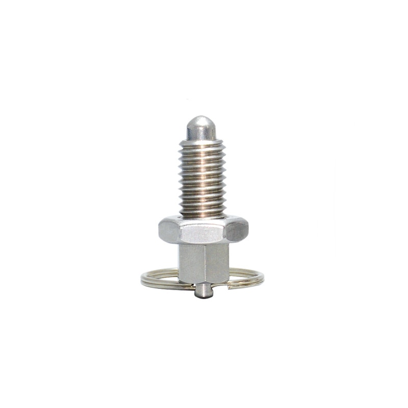 Index Plunger MT717 Stainless steel 304 Pull Ring and Lock Nut Screw Index plungers with Ring and Lock Pin M6 M8 M10 M12 M16. 