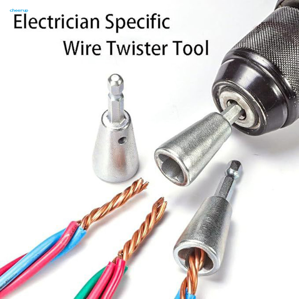 Wire Twisting Drill Attachment Electric Drill Wire Stripper Portable Power Drill Wire Stripper Tool High Strength Rustproof Cable Wire Twister for Easy Stripping. 