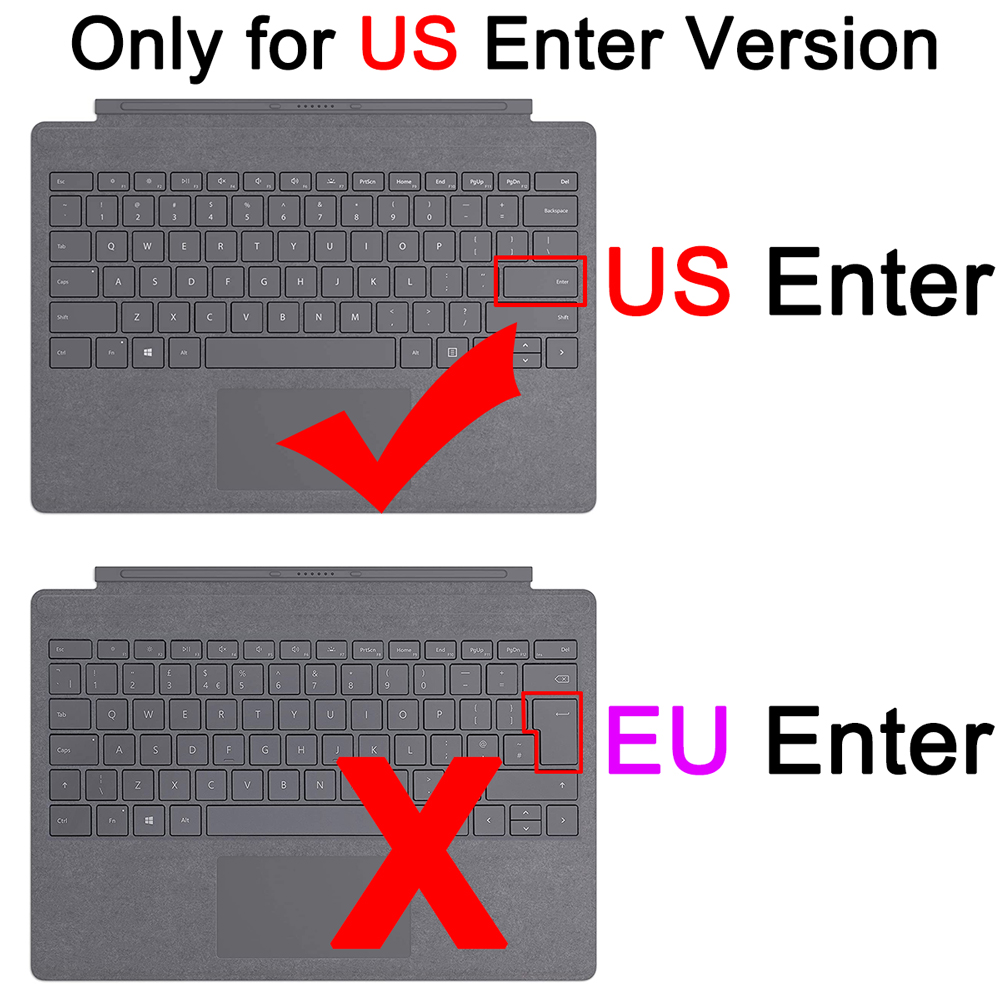 【YIYANGMAOYI111】Keyboard Cover for Surface Pro 8 7 5 4 3 2 X 7+ Plus for Microsoft Book 3 RT Silicone Protector Skin Case 15 Studio. 