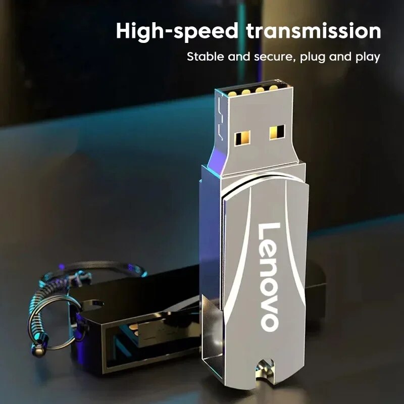 【100%Original+FREE Shipping+Ready Stock+COD】Lenovo 16TB USB 3.0 Pen Drive 8TB 4TB High Speed Transfer Metal Portable SSD Pendrive Cle U Disk Flash Drive Memoria USB Stick. 