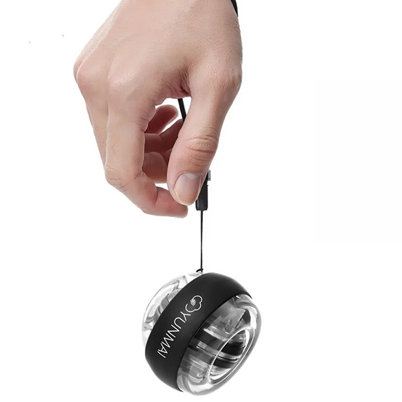 Yunmai Anti-stress Wrist Trainer LED Gyroball Essential Spinner Gyroscopic Forearm Exerciser Gyro Ball. 