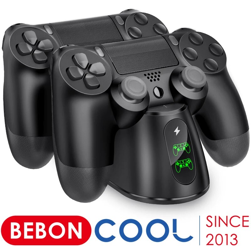 Fast Charger For PS4 Controller Dual USB Charging Dock Station with LED Indicator For Playstation 4/PS4 Slim/PS4 Pro Gamepad
