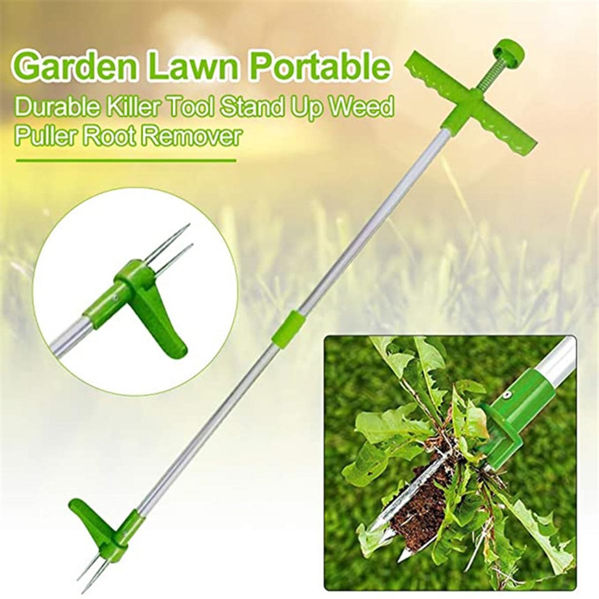 Portable Long Handle Remover Portable Garden Lawn Weeder Outdoor Yard Grass Root Puller Tool Garden