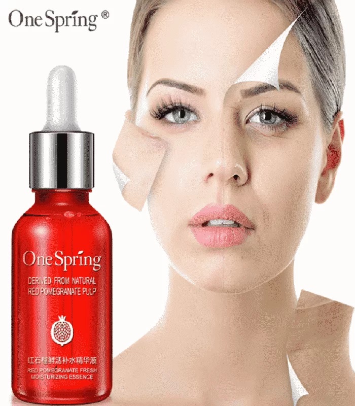 One Spring Red Pomegranate Nourishing Moisturizing Essence Serum-15 ml. 