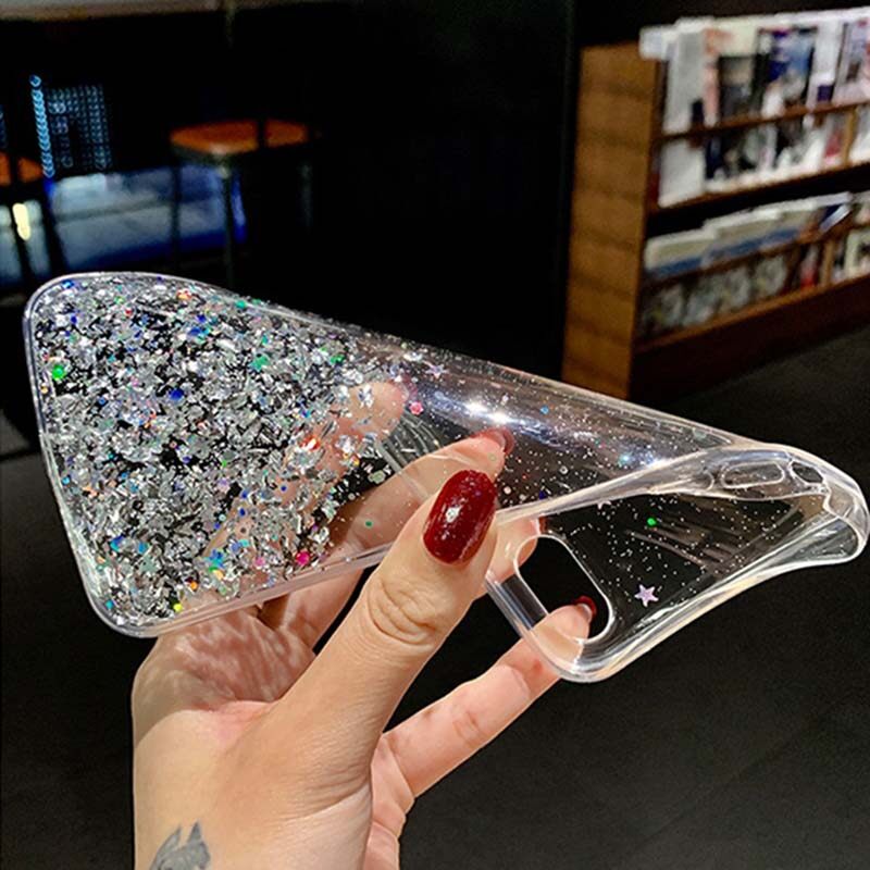 For Redmi A2 A1 Case Sparkling Soft Transparent Silicone Space Planet Stars Moon Girl Anti Fall For Xiaomi Redmi A1 Back Cover. 