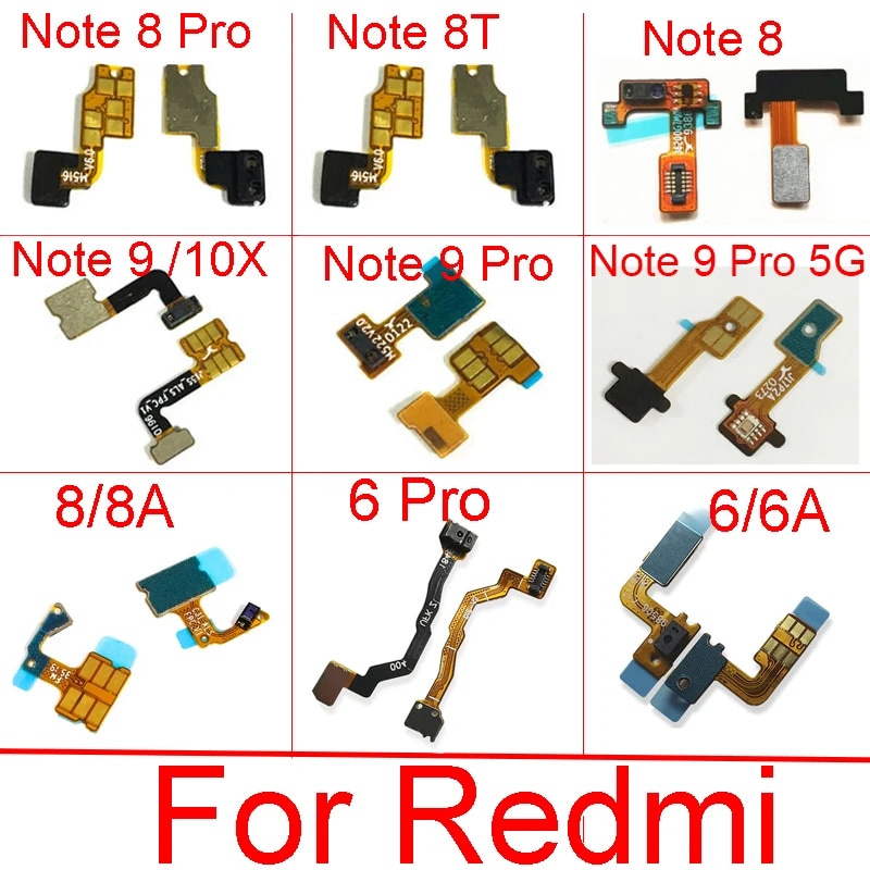 Light Proximity Sensor Flex Cable For Xiaomi Redmi Note 8 8T 9 9s 9T Pro 4G 5G 10X 9 9T 8A 6A Distance Ambient Flex Ribbon